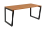 SEK-V - 16 stůl kancelářský, kovová podnož černá, deska 25 mm, široký 1600 mm, buk royal